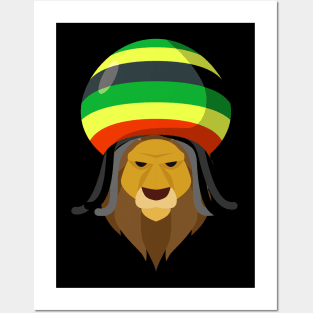 Rasta Lion Posters and Art
